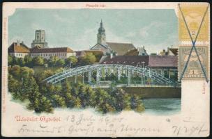 1900 Rendkívüli vegyes bérmentesítés filatelista indíttatású, Németországba küldött ajánlott levelez...