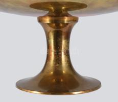 Pávás, réz kínáló d: 29 cm