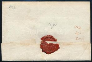 ~1849 Portós levél / Unpaid cover "CASCHAU" - Szomolnok