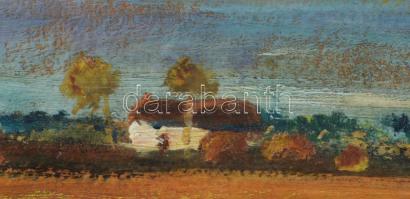 Tornyai jelzéssel: Tanya. Olaj, karton, dekoratív fakeretben, 17,5×24,5 cm