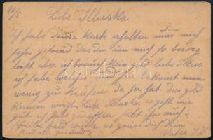1916 Tábori posta levelezőlap / Field postcard "KOMMANDO der K.u.K. Verpflegskolonne" + &q...