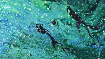 Olvashatatlan jelzéssel: Kozmosz. Olaj, vászon, 70×50 cm