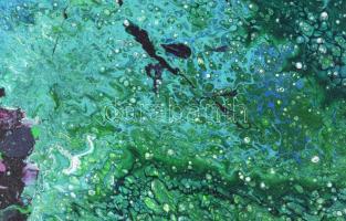 Olvashatatlan jelzéssel: Kozmosz. Olaj, vászon, 70×50 cm