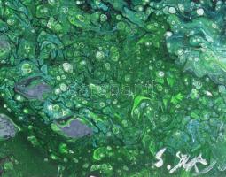 Olvashatatlan jelzéssel: Kozmosz. Olaj, vászon, 70×50 cm