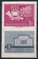 1959 Postaügyi miniszterek értekezlete (II.) - Berlin vágott szelvényes bélyeg (4.000)
