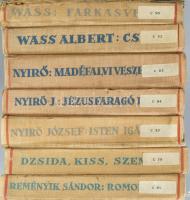Erdélyi Szépmíves Céh kiadványai, 7 db: 
Wass Albert: Farkasverem, Wass Albert: Csaba, Nyírő József...