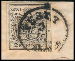 1850 2. súlyfokozatú nyomtatvány Lombard-Velencébe (Milánó) küldve; nagyon ritka küldeményfajta: a m...