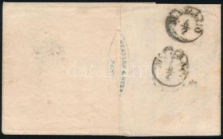 1850 2. súlyfokozatú nyomtatvány Lombard-Velencébe (Milánó) küldve; nagyon ritka küldeményfajta: a m...