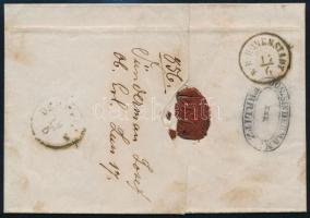 1856 9kr levélen / on cover "GRULICH" - Debrecen