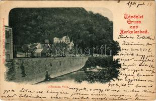 1901 Herkulesfürdő, Baile Herculane; Diocesana villa. Vorlag von Emil Jäger (fl)