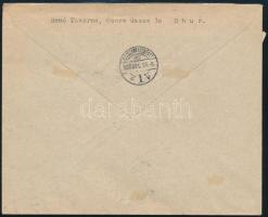 1937 Ajánlott levélen Pro Juventute sor és blokk / Mi 314-317 + block 3 on registered cover