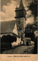 Rimabrézó, Rimavské Brezovo; Evang. kostol / Evangélikus templom. Kiadja Ján Kocka / Lutheran church