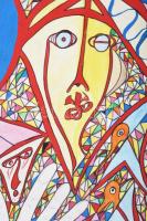 Olvashatatlan jelzéssel: Szilveszteri éjszaka, 1993-1994. Vegyes technika, papír, 42x59,5 cm