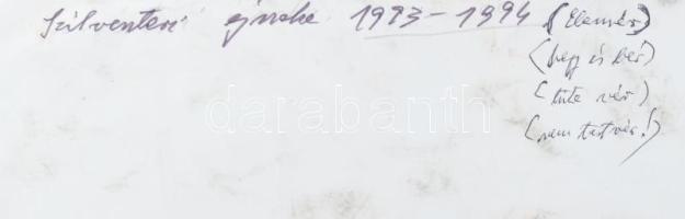 Olvashatatlan jelzéssel: Szilveszteri éjszaka, 1993-1994. Vegyes technika, papír, 42x59,5 cm