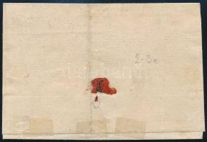 1829 Portós levél / Unpaid cover "VECSE"