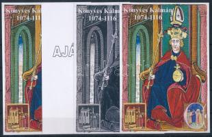 2025/02 Könyves Kálmán 4 db-os emlékív garnitúra (30.000)
