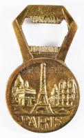 Art deco bronz Napóleon arcképes sörnyitó, h: 8 cm