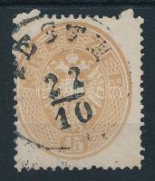 1863 15kr kimaradt fogazás / perforation error "PESTH"