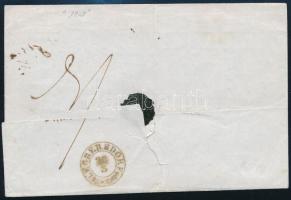 1848 Ajánlott levél / Registered cover "PESTH"