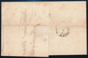 1865 2 x 5kr levélen / on cover "PEST / Abend"