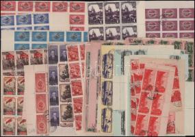 Szovjetunió ívek és ívdarabok az 1950-es évekből, kb. 1.430 db bélyeg / Soviet Union sheets and part...