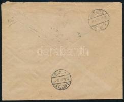 1931 Ajánlott légi céges levél Repülő 4f + 12f + 32f + 50f bérmentesítéssel "BUDAPEST" - &...