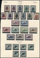 1920 Búzakalász és Portó sorok albumlapon / Mi 292-311 + P 58-63