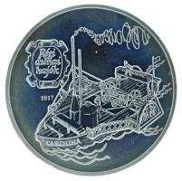 1994. 500Ft Ag "Régi dunai hajók II. - Carolina" kapszulában, tanúsítvánnyal, dísztokban T...