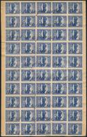 1926 50 db Értékpapír forgalmi adóbélyeg papírlapon