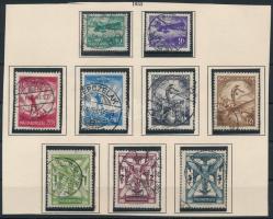 1933 Repülő II. sor szép bélyegzésekkel / Mi 502-510