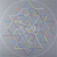 Ottó László (1966-): Yantra-yajna (1), 2014. Akril, vászon, jelzett a hátoldalán. 90×90 cm. A művész...