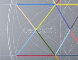 Ottó László (1966-): Yantra-yajna (1), 2014. Akril, vászon, jelzett a hátoldalán. 90×90 cm. A művész...