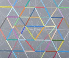 Ottó László (1966-): Yantra-yajna (1), 2014. Akril, vászon, jelzett a hátoldalán. 90×90 cm. A művész...