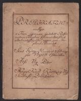 1792 Karcag, Átsi Úy Péter által a református templomban tartott prédikáció kézirata