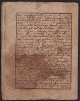 1792 Karcag, Átsi Úy Péter által a református templomban tartott prédikáció kézirata