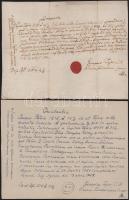 1787 Eger, Tájer György egri kanonok aláírása nyugtán