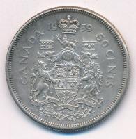 Kanada 1959. 50c Ag "II. Erzsébet" T:XF patina
Canada 1959. 50 Cents Ag "Elizabeth I...
