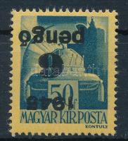 1945 Kisegítő 6P/50f fordított felülnyomással / Mi 810 with inverted overprint