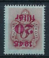 1945 Kisegítő portó 20f/8f fordított felülnyomással / Mi P 167 with inverted overprint