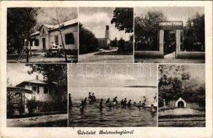 1949 Balatonboglár, Györgyike presszó, mozaiklap (EK)
