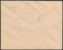 Arad 1919 10 db bélyeg címzetlen borítékon "ARAD" bélyegzéssel, közte fordított felülnyomá...