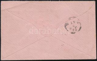 1872 Réznyomat 3kr + elfogazott 10kr levélen Londonba. Ritka kombináció külföldre küldött levélen! /...