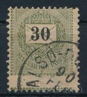 1889 30kr nagyon látványosan elfogazva / shifted perforation