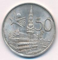 Belgium 1958. 50Fr Ag "Brüsszeli Világkiállítás / I. Balduin" T:AU kis patina
Belgium 195...