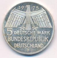 Német Szövetségi Köztársaság 1975F 5M Ag "Európai műemlékvédelmi év" T:AU patina
Federal ...
