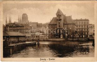 1924 Gdansk, Danzig; Krantor. Stengel &amp; Co. / gate (EK)