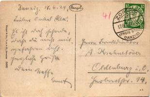 1924 Gdansk, Danzig; Krantor. Stengel &amp; Co. / gate (EK)