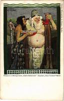 Gruppe a.d. Wandgemälde "Noahs Welnprobe" Onyxsaal "Haus Trarbach" Weinstuben (B...