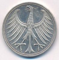 Német Szövetségi Köztársaság 1966F 5M Ag T:AU patina
Federal Republic of Germany 1966F 5 Mark Ag C:...