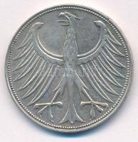 Német Szövetségi Köztársaság 1960G 5M Ag T:AU,XF kis patina
Federal Republic of Germany 1960G 5 Mar...